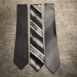 Two DKNY Ties and One Claiborne Tie